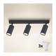 Brilagi - LED prigušiva spot svetiljka SELE 3xGU10/6W/230V antracit