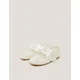 Monsoon Children Baletanke za devojčice Ivory Lace Bow Ballerina, Slonovača