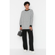 Trendyol Black Geometric Pattern Sweater-Pants Knitwear Set