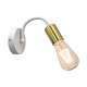 Zidna lampa DOW 1xE27/60W/230V bela/zlatna