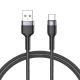 TECH-PROTECT ULTRABOOST TYPE-C CABLE 3A 100CM BLACK (9490713928783)