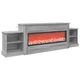 vidaXL Električni kamin Siva Sonoma 177 x 30 x 56,5 cm Inženirski les