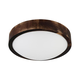 Plafonsko svetlo OAK SMOKY SLIM 1xE27/15W/230V prečnik 27 cm hrast/tamno braon