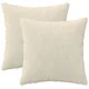 vidaXL Prevleka za blazino 2 pcs HEERLEN Krem 50 x 50 cm Mikrofibra