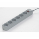 GEMBIRD - Surge Protection Power strip, 6 sockets, 1.8m, 16A Automatic Circuit Breaker, Power Switch, Grey
