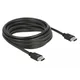 Delock HDMI kabel 85296 5 m ČRNe barve - visoka hitrost - tip A (standardni), 85296