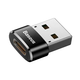 BASEUS Adapter iz mikro USB v USB Type-C - črn