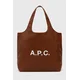 Torba A.P.C. Ninon rjava barva