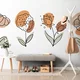 Samolepilna tapeta minimalistične rože - 245x165