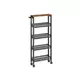 Songmics Voziček z 5 policami 13x454x996 cm rjav