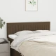 vidaXL Posteljno vzglavje 2 kosa temno rjavo 72x5x78/88 cm blago