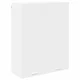 Vidaxl Viseča omarica z vrati Bela 80 x 31 x 100 cm Konstruiran les