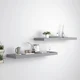 shumee vidaXL Stenske police, 2 kosa, sive, 80 x 23,5 x 3,8 cm, MDF