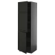 METOD Visoki element s policama/2 vrata, Crnosiva/Lerhyttan crno bajcovano, 60x60x200 cm