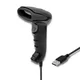 Qoltec 1D čitalnik črtne kode | CCD matrika | USB | črna
