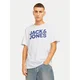 JACK & JONES Majica  modra / mornarska / črna / bela