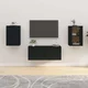 Zidni TV ormarići 2 kom crna 40 x 34,5 x 60 cm