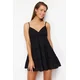 Trendyol Black Mini Woven 100% Cotton Beach Dress