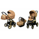 Babylux Color Lux Sand Pearl | 3v1 Kombinirani Voziček kompleti | Otroški voziček + Carrycot + Avtosedežem