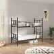 HANAH HOME Krevet na sprat Defne Black 90x200 (837WST1122)