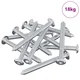 Vidaxl Vijak 1600 szt. srebrna M6 x 60 mm Jeklo