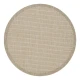 Bež okrogla zunanja preproga o 120 cm Giza – Ayyildiz Carpets