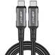 Acefast Cable USB-C to USB-C C1-09, 48W, 1m (black-gray)