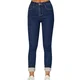 Zimske podložene kavbojke | SNUGJEANS, Temno modra