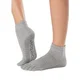 Ženske nogavice za vadbo brez obutve TOESOX FULL TOE ANKLE GRIP Heather Grey - XS