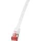 LogiLink RJ45 omrežni priključni kabel CAT 6 U/FTP 1.00 m bele barve , pozlačeni kontakti LogiLink