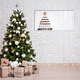 tulup.si Slika na akrilnem steklu GingerbRead Christmas Tree Božični okraski 140x70 cm
