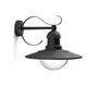 Topiary wall lantern black 1x60W 230V