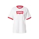 LEVIS  Majica Classic rdeča/bela