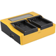 Dvostruki punjač Patona - za bateriju Canon LP-E12, LCD, žuti