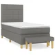 Vidaxl Box spring postelja z vzmetnico temno siva 90x190 cm blago