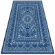 Decormat Zunanja preproga Modri starodavni slog 100x150 cm