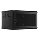 slomart 19 stenska omara 6U 600x450 perforirana vrata (črna, flat pack)