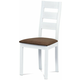 eoshop Jedilni stol, bukov masiv, Bela barva, blago rjav pokrov BC-2603 WT