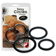 You2Toys Sexy Circles - Silikonski prstenovi za penis trio - crni