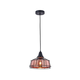 Klausen 111007 - Luster na sajli FACTORY 1xE27/11W/230V ružičasto zlato/crna