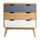 Komoda iz masivnega borovega lesa Marckeric Cusco, širina 80 cm
