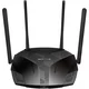 Mercusys MR80X AX3000 Dual-Band Wi-Fi 6 Router, 574 Mbps at 2.4 GHz + 2402 Mbps at 5 GHz, 4× Fixed External Antennas, 3× G LAN Ports, 1× G WAN Port, 1