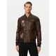 Aeronautica Militare Usnjena jakna 261PN5056U100839 Temno rjava Regular Fit