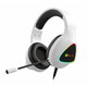 TECH C-TECH igralne slušalke z mikrofonom Midas (GHS-17W), priložnostne igre, RGB osvetlitev, 3,5-milimetrski priključek + USB (pod.), bele barve