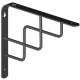 Nosač police Roxy 230x180mm crni E. Sistem