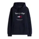TOMMY HILFIGER Majica mornarska/rdeča/bela