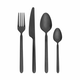 Blomus Set jedilnega pribora 16 kosov STELLA Black