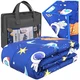 Northix Utežena odeja 100 x 150 v modri barvi, različica 3 kg