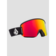 Volcom Garden 2 Matte Black Goggle red chrome