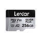 Spominska kartica Lexar Professional SILVER Plus, micro SDXC, 256GB, U3, V30, A2, UHS-I, z adapterjem